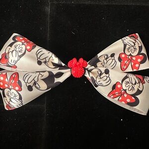 Minnie Mouse Red & White Bow Hair Clip - Kids Accessories